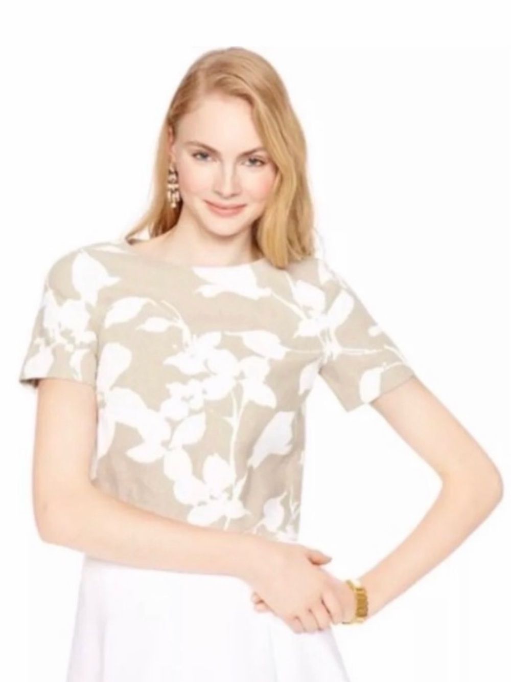 Kate Spade New York Madison Ave Collection Lummi Floral Top
